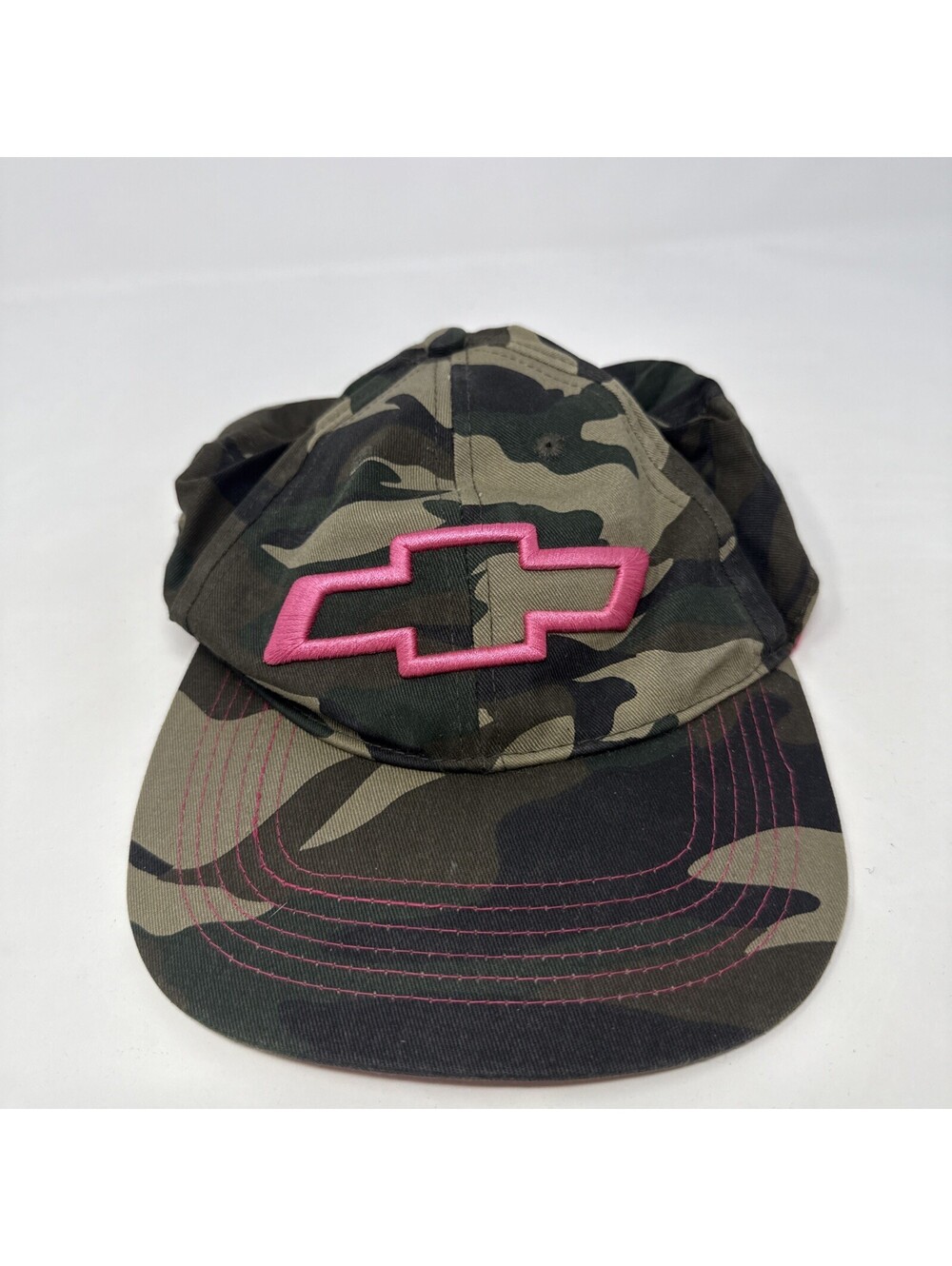 WOMENS CHEVY CHEVROLET CAMO & PINK HAT ADJUSTABLE